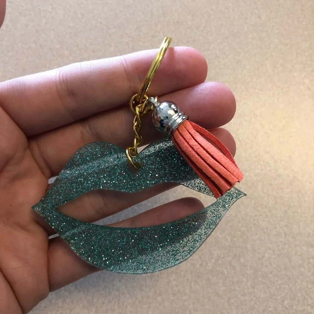 🎉🎉5x HP🎉🎉 Handmade Lips Keychain